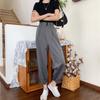 Pants Women All-match Basic Summer BF Style Minimalist Ladies Ankle-Length Trousers Wide-leg Chic Leisure Popular Womens Pant
