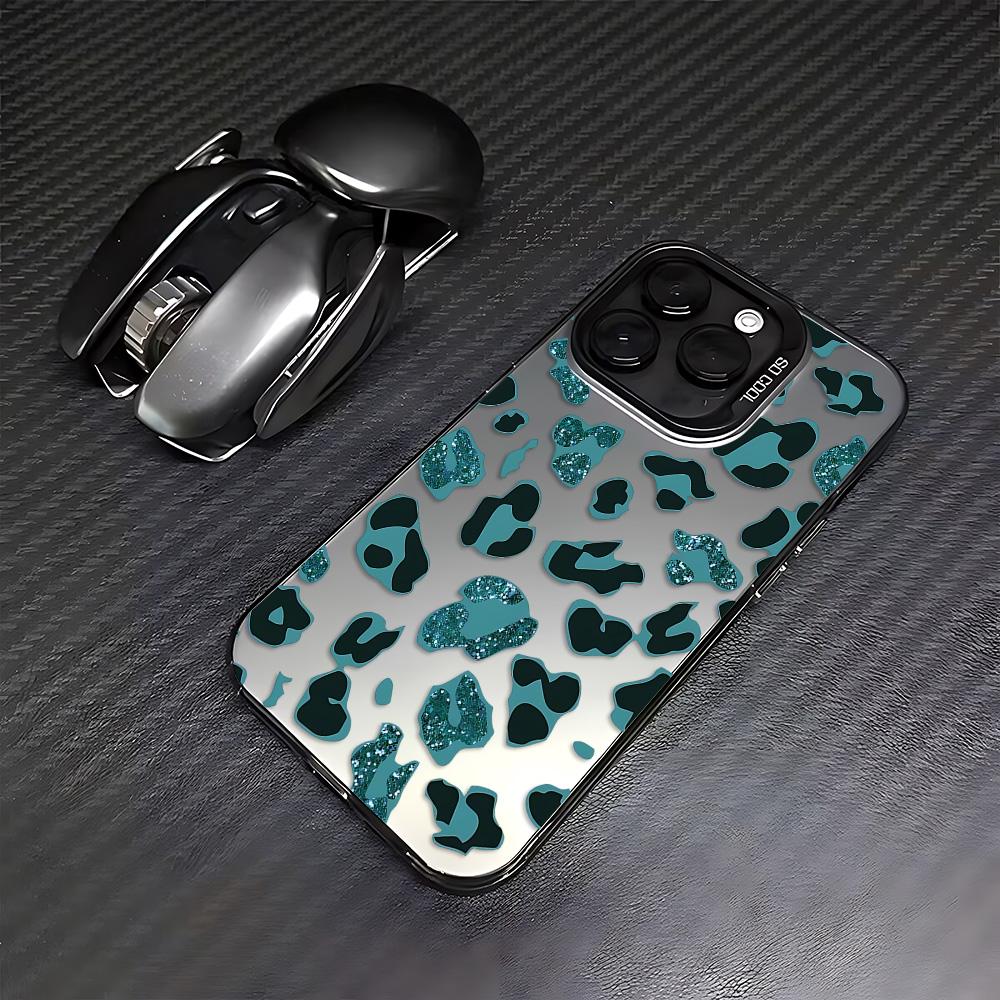Shiny colorful leopard print Phone Case For Tecno Pova Spark Go 30C 20 7 Pova 6 Camon 40 30S 20 itel P36 A48 S23 Pro 4G 5G Cover