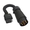 Trailer Wire Adapter Plug EU 7 Pin to US 4 Pin Light Converter Trailer Wiring Connector Plug Trailer Towing Truck RV Accessories
