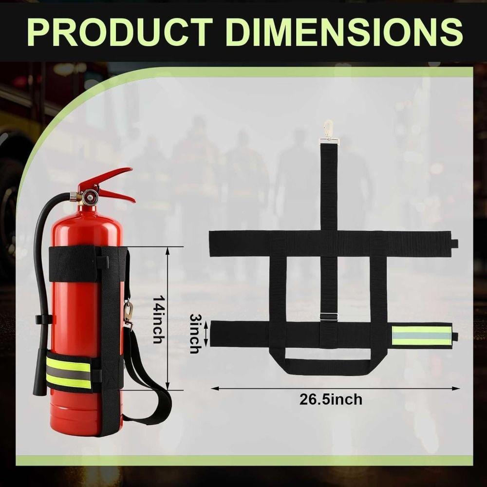 Heavy Duty Extinguishers Carriers Strap Flame Retardant Webbing Strap Nighttime Visibility