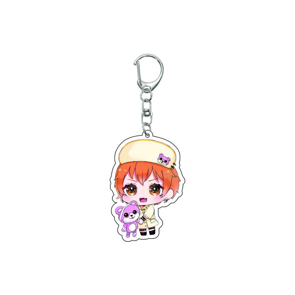 55MM Anime banG Dream Keychain Toyama Kasumi/Saya Yamabuki/Hanazono Tae Key Chain Acrylic Model Plate Christmas Gifts