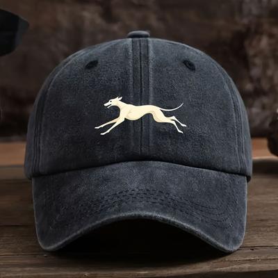 Greyhound Logo Vintage Czapka Baseballowa Unisex Lekka Kapelusz Outdoorowy z Regulowanym Daszkiem Odpowiedni na Każdą Pora Roku
