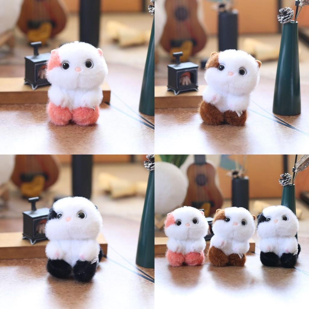 Plush Cat Keychain With Pp Cotton Filling For Collectors And Bag Decor