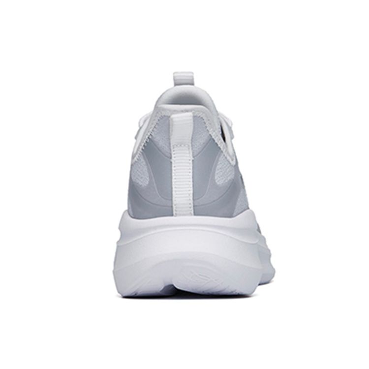 Anta Leaf 2.0 Versatile Shock Absorbing Non-Slip Wear-Resistant Low-Top Running Shoes Women Sneaker Gray White Silver 922225520-1