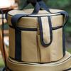 Padded Camping Cookware Storage Bag 9L/14L Shockproof Round Utensil Carry Bag  Pot Pan Organizer for Outdoor Hiking Picnic