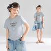Mucmukn Girls' Summer Ribbed Cotton Shell Embroidery Short-Sleeve T-Shirt