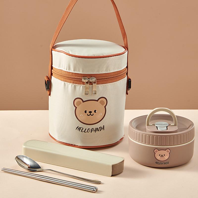 Portable Thermal Lunch Box Insulated 316 Stainless Steel Leak Proof Microwave Safe Bento Box for Salad And Food Storage