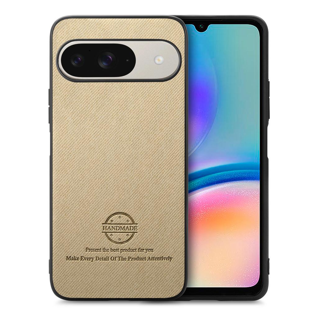 For Google Pixel 10 Pro/10/9 Pro/9 Leather Phone  Back Cover with Cloth Texture