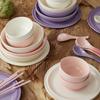 Wenlunshan Pebble Pink Ceramic Dinnerware Set