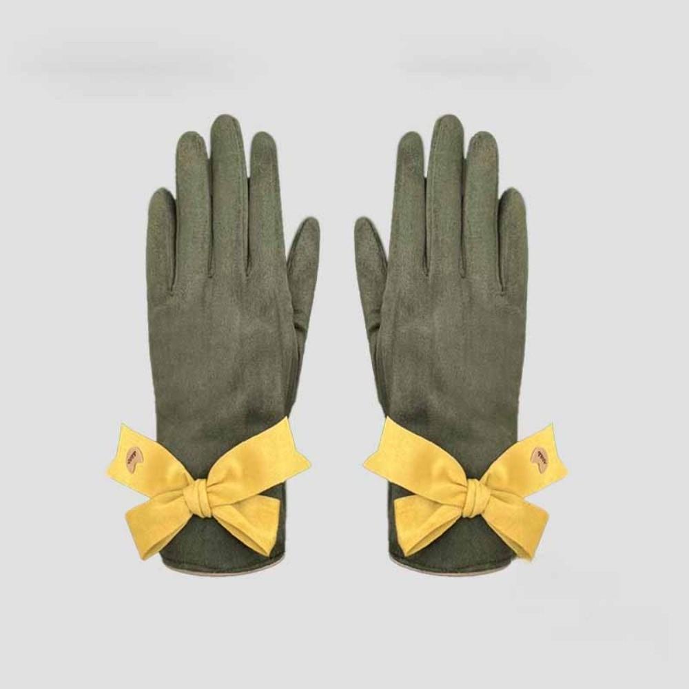 Soft Women Anti-cold Mittens Plush Windproof Finger Mittens 2 Finger Flip Gloves Cycling