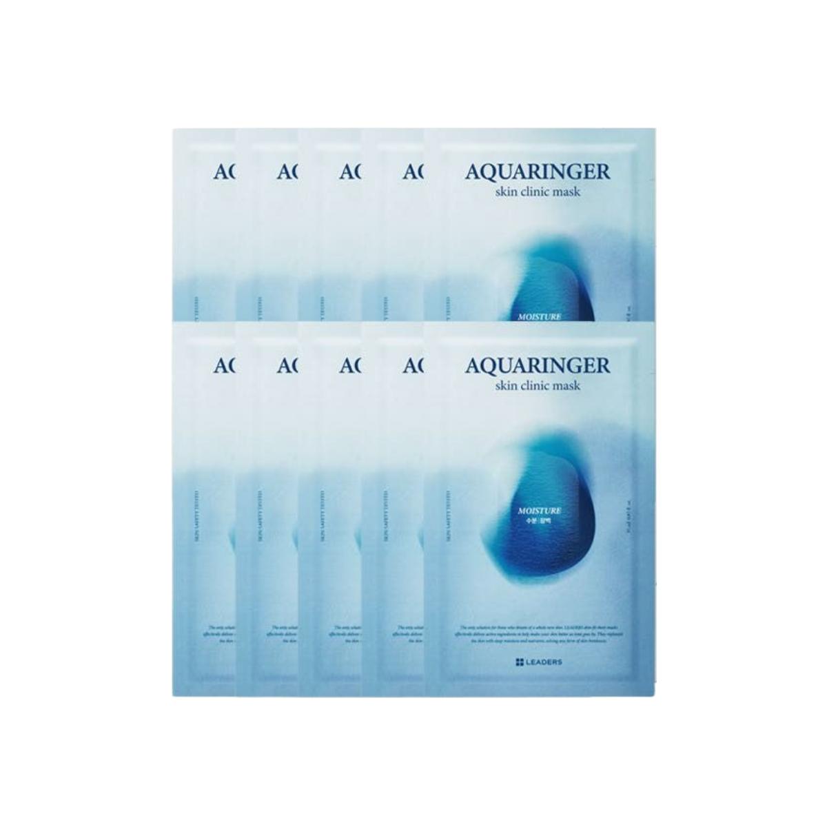 LEADERS Aquaringer Skin Clinic Mask Intense Hydration 25ml x 10 Sheets