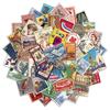 50PCS Vintage Stamp Stickers Aesthetic Postage Stamp Stickers Waterproof Vinyl Decals for Scrapbook Laptop Water Bottle