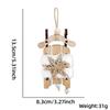 Vintage Inspired Unique Wooden Sled Ornament With Soft Snowflakes Perfect For Christmas Joy