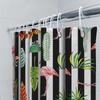 Tropical Flamingo Shower Curtain Waterproof and Mildew-proof Bathroom Curtain Home Decoration with Hook Shower Curtain