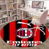 1pc A-AC Milan Carpet, Round Rug, Comfortable, Suitable for Entryways, Living Rooms, Office, And Bedrooms, Christmas Decoration