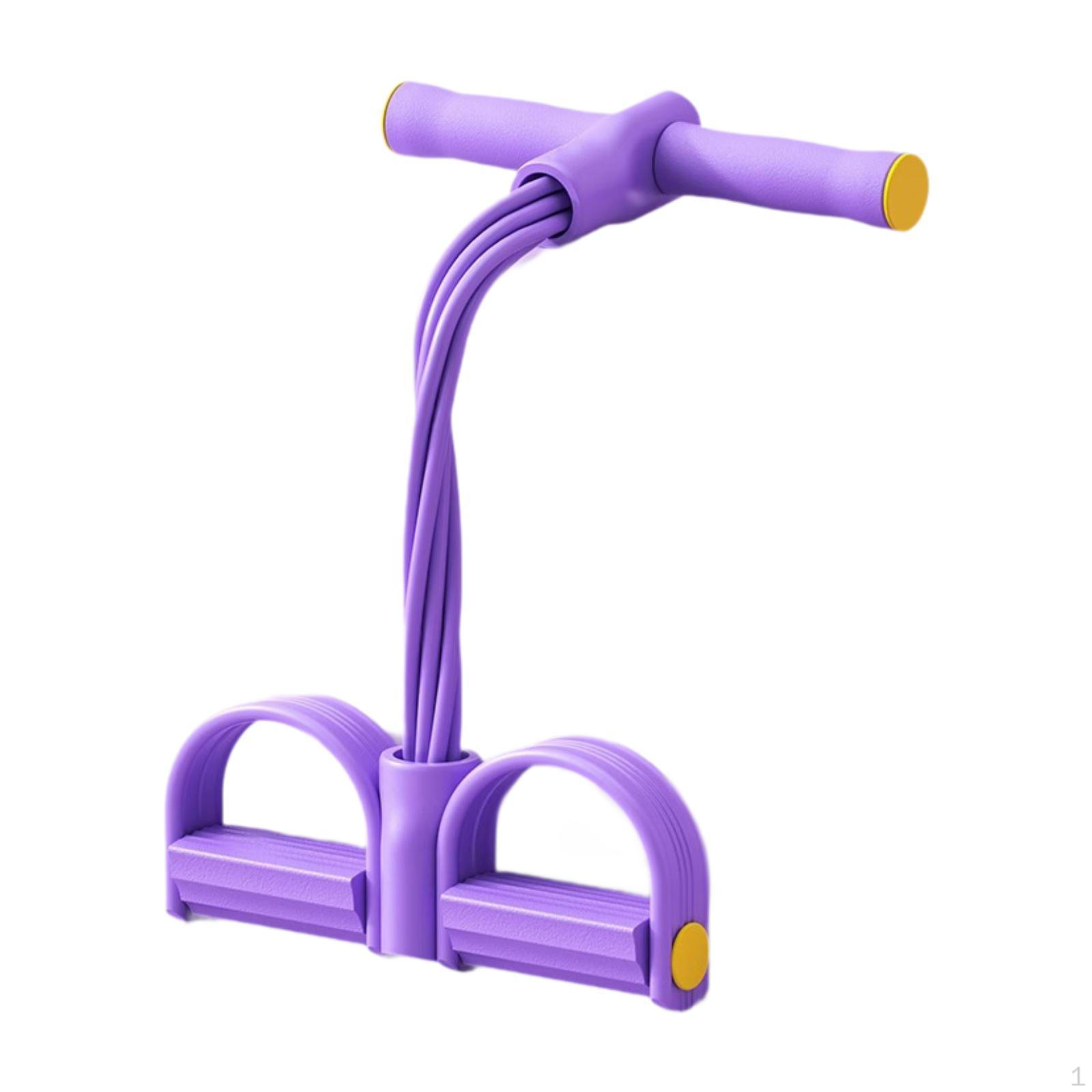 

Elastic Pedal Puller Resistance Band, Exercise Portable Multifunction Tension Rope for Abdomen Фіолетовий