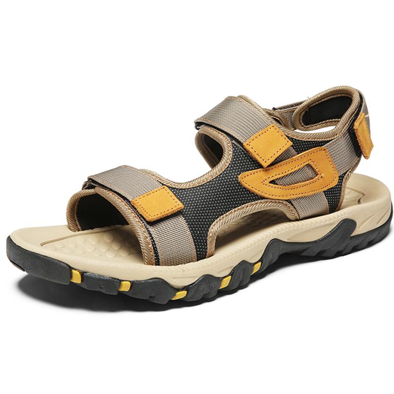 Men Sandals Summer Fashion Lightweight Casual Leather Bell Shoes Large Size 39 47 Comfortable