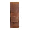 2026 Leather Pen Case Simple Small Pencil Case Cowhide Pencil Case Handmade Creative Men's and Women's Retro Stationery Box Storage Bag