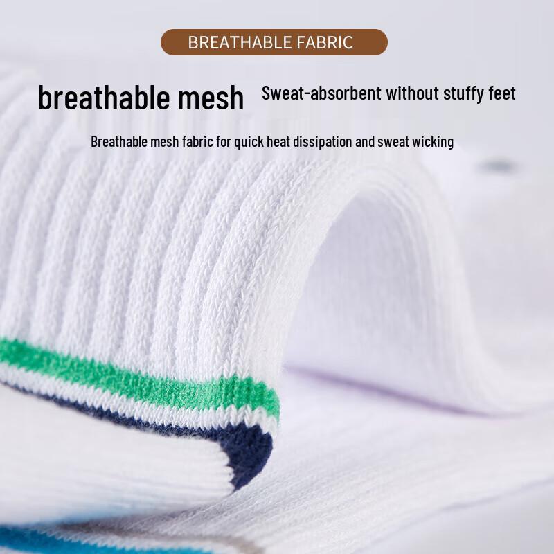 Kawasaki Men's Cushioned Badminton Short Socks A6320 (3 Pairs)