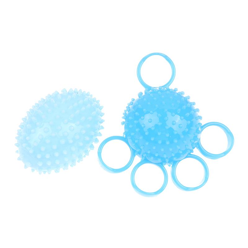 Finger Grip Ball Massage Rehabilitation Training Elderly Exercise Ball Hand Finger Strength Circle Grip Device Soft Finger Ball
