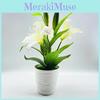 Artificial Lilium Brownii Var Viridulum Baker Plant Decor With Soft Pvc Material For Home Interior Home Office Decor