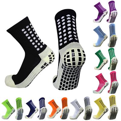 Nowe antypoślizgowe skarpetki piłkarskie mężczyźni kobiety Outdoor Sport Grip skarpetki piłkarskie antideslizantes de futbol