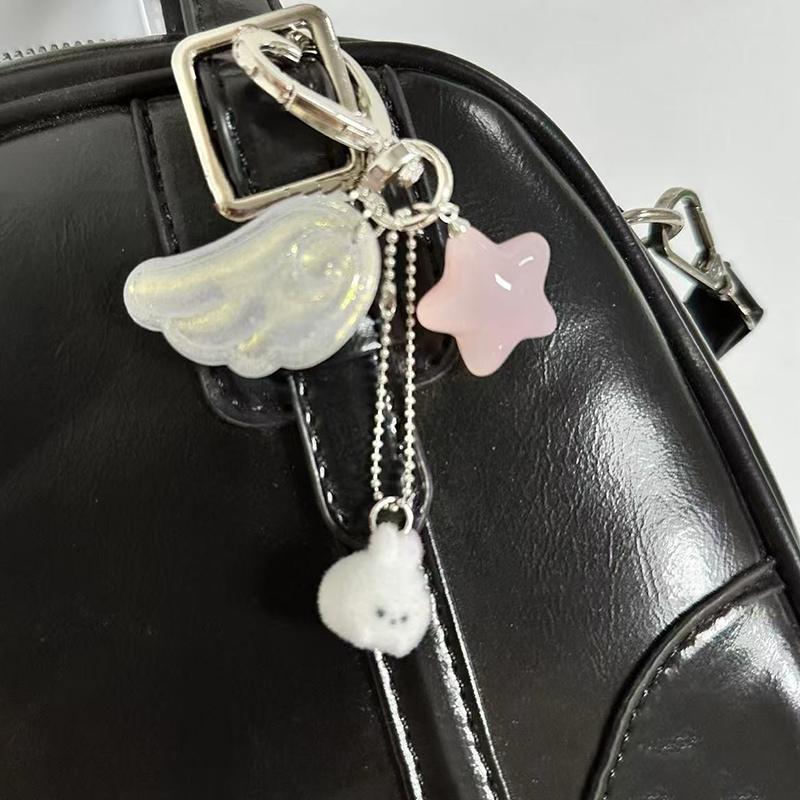 Y2K Ästhetik Engelsflügel Stern Hase Schlüsselanhänger Trendiger Girly Schlüsselanhänger Handy Lanyard Taschenanhänger Schlüsselzubehör