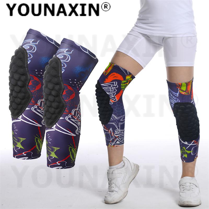1 Paar Unisex Meisjes Hardlopen Kniebeschermers Kind Basketbal Brace Voetbal Honkbal Jongen Fietsen Sport Ondersteuning Knieschijf