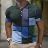 Faith Letter 3D Print Henley Shirts Men's Fashion Oversized Button Stand Collar Short Sleeve T Shirt Male Tees Tops Man Clothing