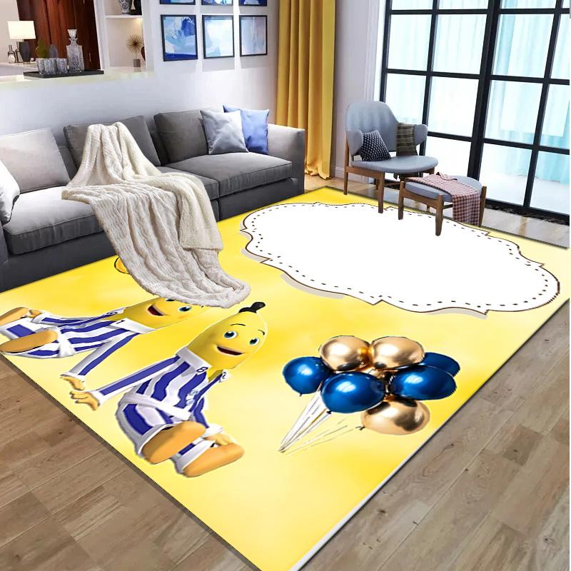Bananas in Pyjamas Pattern Rug, Indoor/Outdoor Mat, for Picnic, Gameroom, Bedroom, Office, Living Room, Home Decor Carpet, Birthday Gift