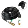 Water Hose Kit with High Pressure Cleaning Pipe Nozzles and Movable Valve for Outdoor Lawn and For Garden Use 7m and 10m Length