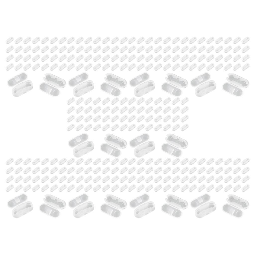 30/300PCS Clear Bead Chain Stops for Vertical Blinds Adjustable Curtain Chain Clips Replacement Parts