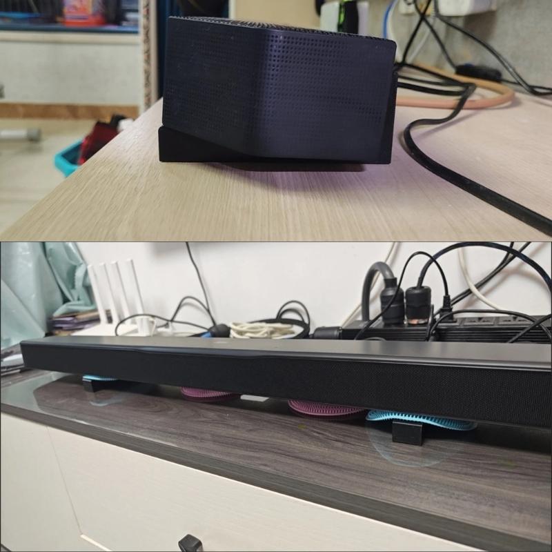 Adjustable Speaker Stand Holder For Desktop Soundbars To Improve Acoustics And Elevating