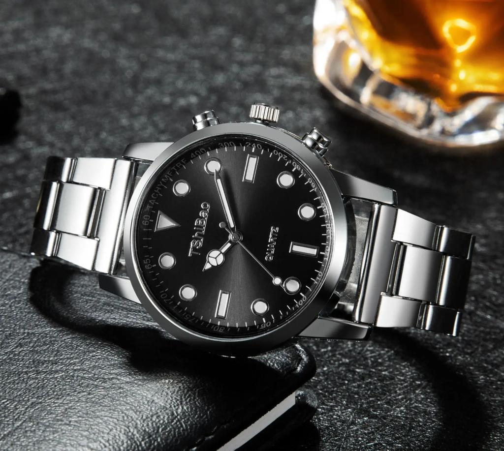 Luxury Wrist Watches for Man Fashion Analog Quartz Watch Stainless Steel Strap Male Wristwatch Casual Watch Relojes Para Hombres