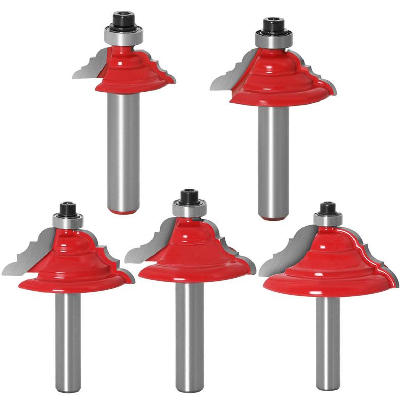 1pc Table Edge Router Bit French Baroque 8mm Shank Line Knife Woodworking Cutter Tenon Cutter for Woodworking Tools