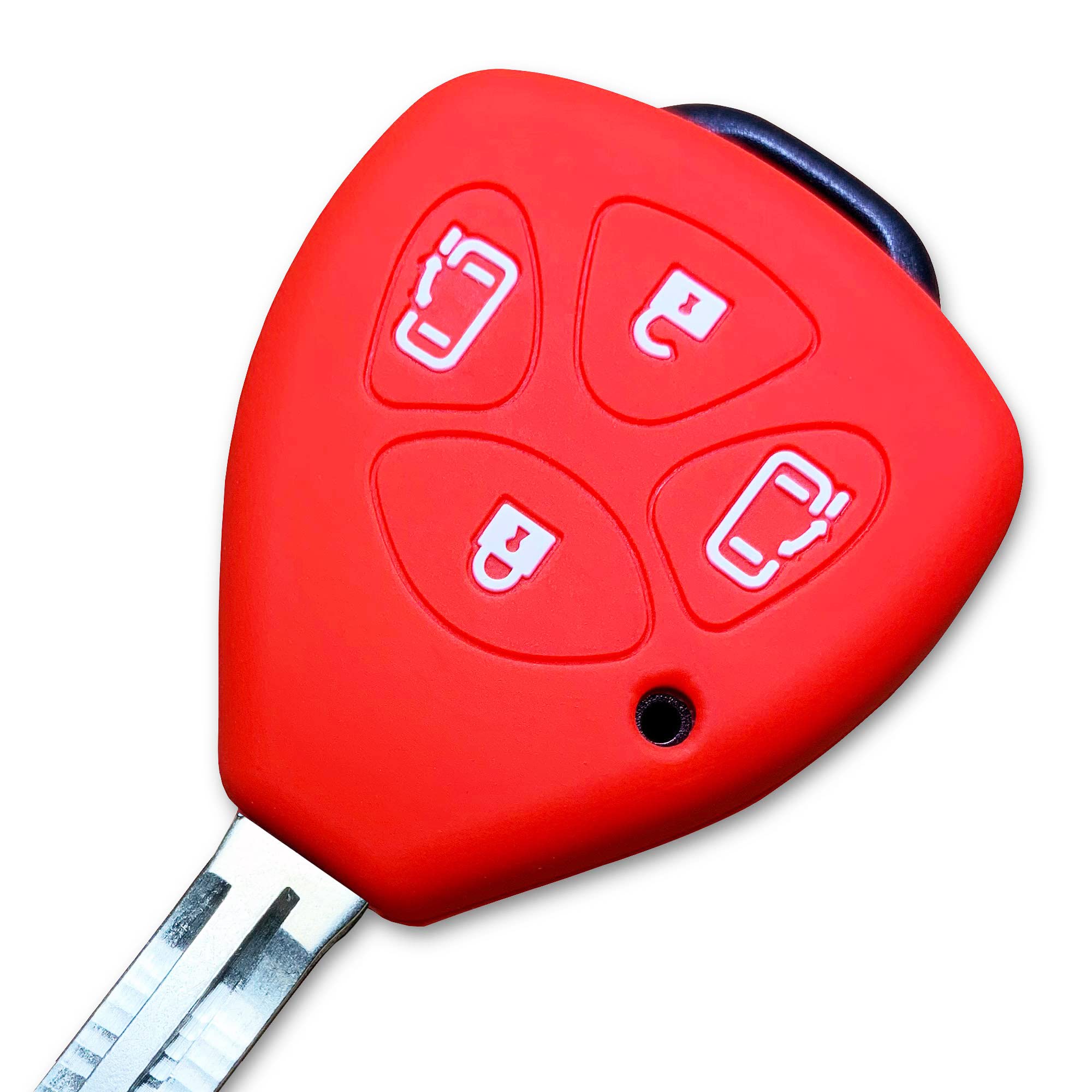 [IKT] Silicone cover for keyless keys for Toyota cars, 4 красный