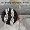 Mini Stainless Steel Hand-Pulled Wire Saw Rope - Compact, Lightweight, Multipurpose Pocket Saw for Outdoor Camping, Survival, and Emergency Situations