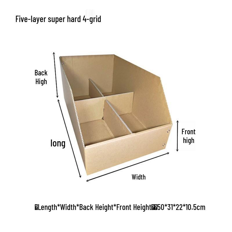 Five-Layer Super Hard Storage Organizer with Slanted Compartments for Warehouse or Supermarket