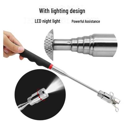 Strumento di raccolta magnetico telescopico con luce LED