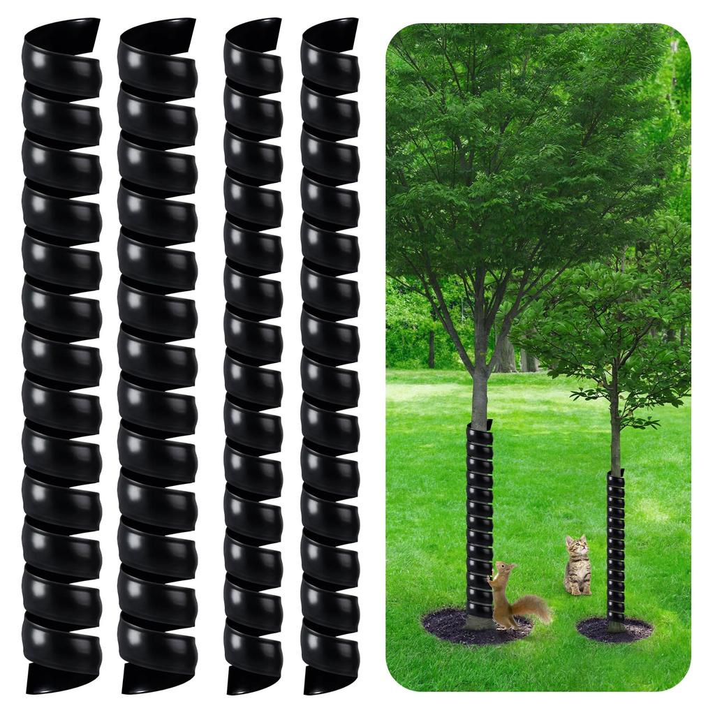 Tree Trunk Protector, Plastic Spiral-Type Tree Guard with 2 Size, Tree Protectors Tree Bark Tube Wraps to Protect Saplings Plants fromRodents Mowers