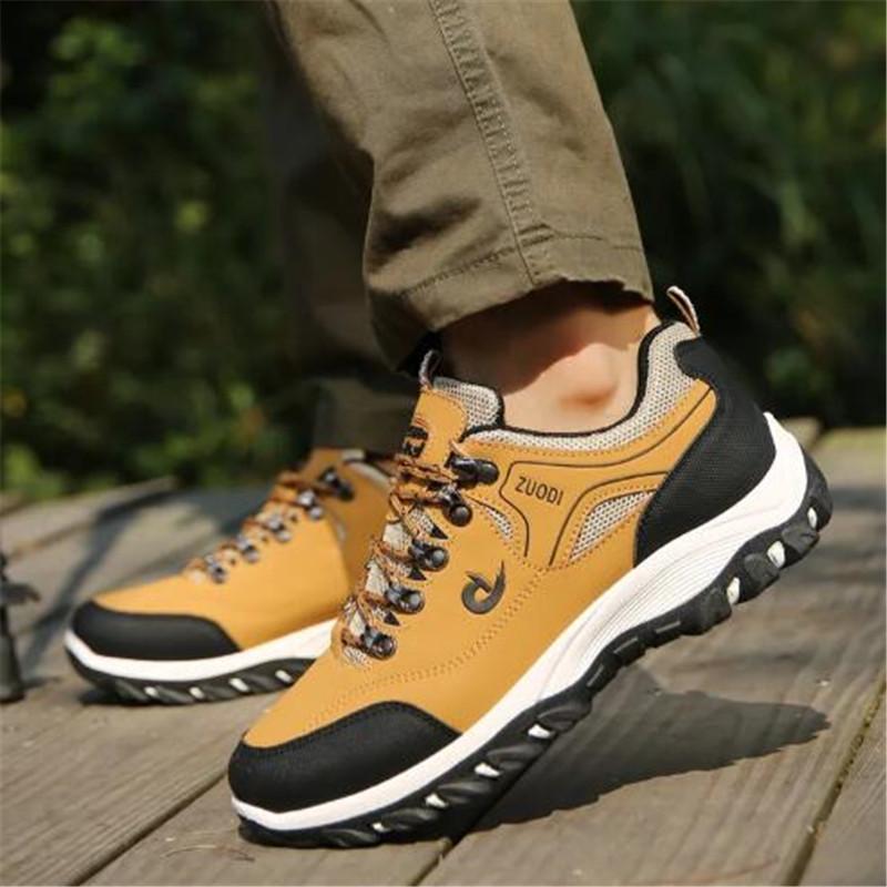 Fashion Men Hiking Shoes Lace up Outdoor Trail Men Sport Trekking Mountain Boots Quality Sneaker Men Waterproof Climbing Athletic Shoes