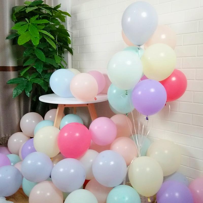 10 Inch (100pcs/bag) Macaron Balloons Wedding Birthday Backdrop Latex Balloon Decoration