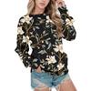 Winter Harajuku 3D Floral Printing Sweatshirts For Women Sequin Leopard Graphic Pullovers Unisex Fashion Streetwear Clothing Top