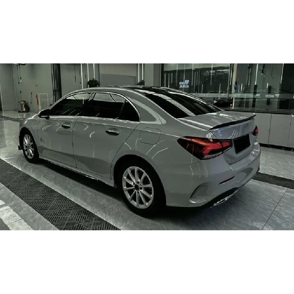 High Glossy PET Nardo Grey Vinyl Wrap Film Waterproof Car Sticker Body Decor Self-Adhesive Decal Auto Motorcycle DIY Accessories
