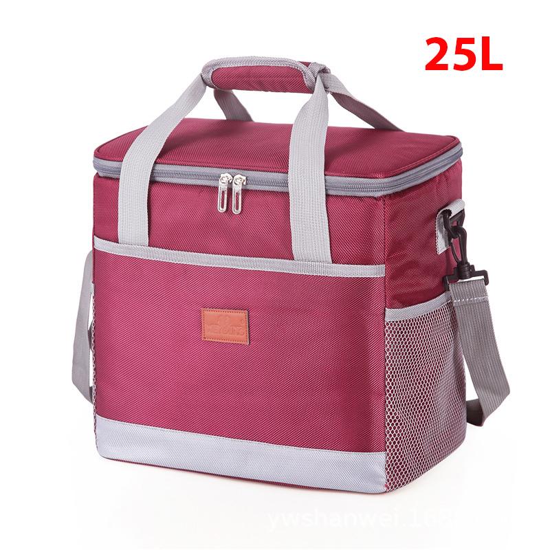Chladiaca taška s objemom 15 l/25 l, termotaška s pevnou vložkou, veľká izolovaná škatuľa na piknikový obed na cestovanie do tábora