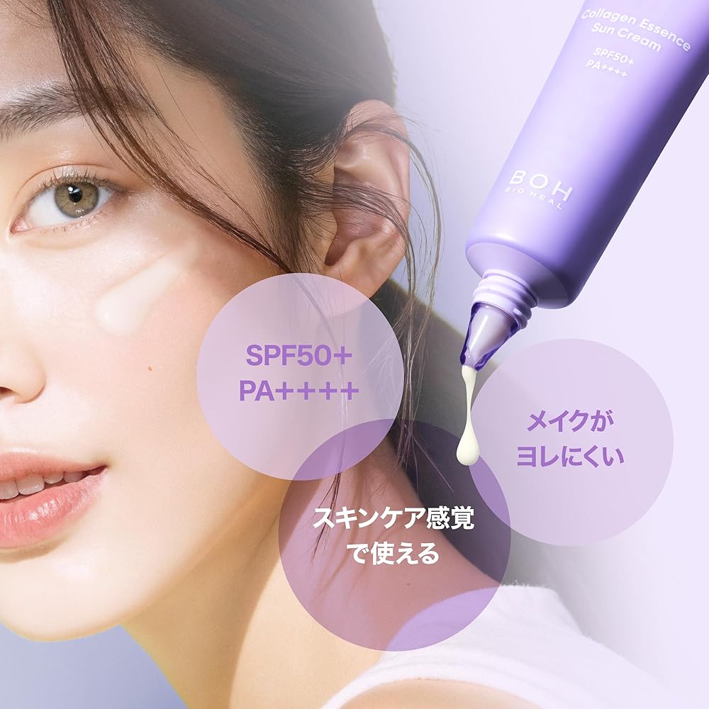 Boh Probioderm Collagen Essence Sunscreen SPF50+ PA++++ 50ml with Niacinamide and Hyaluronic Acid