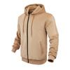 Men'S Winter Zipper Hooded Fleece Sweatshirt With Patch Pocket Casual Jacket