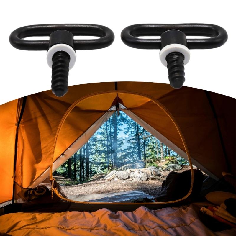 2Pcs Tactically Strap Buckle Quick  Detachs Sling Swivels Screws Metal Flat Hoop Screw Hunting Part Easily To Use