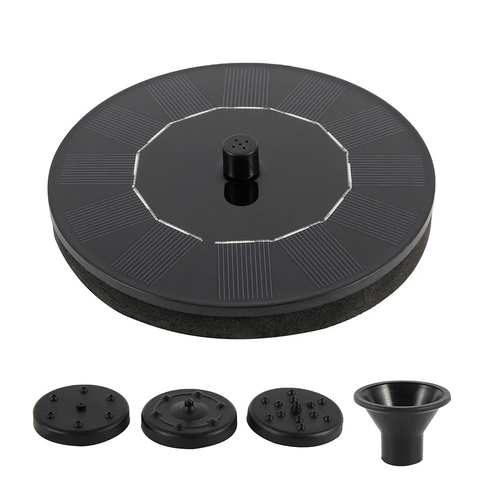 

Solar Powered Fountain Pump Floating Panel 4 Nozzles for Garden Pond Bird Bath Outdoor Water Decor Automatic Water Feature
