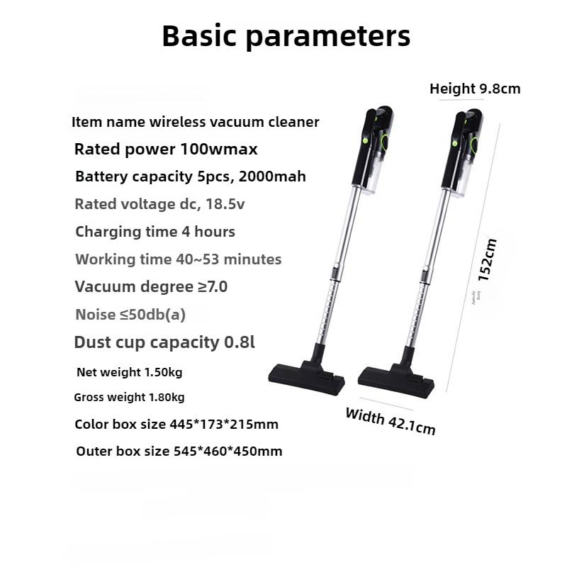 Hand-held, High-suction Household Wireless Vacuum Cleaners